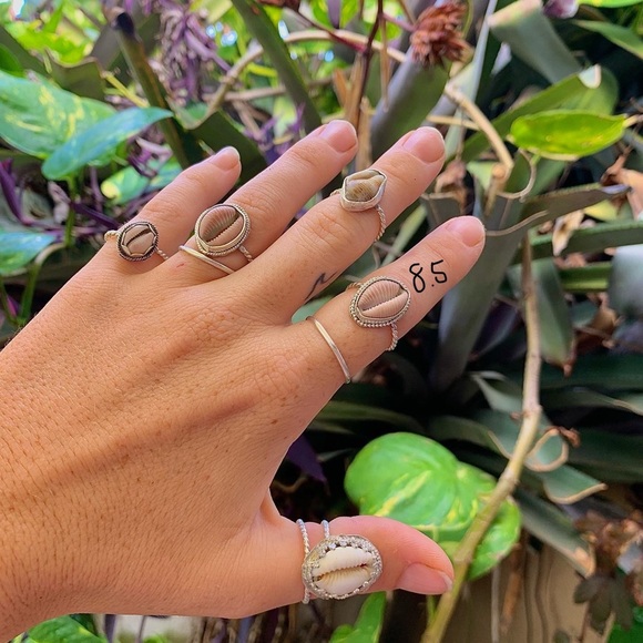 *SOLD* Puka dove shell Sea sterling & fine silver soldered adjustable … - Picture 7 of 8